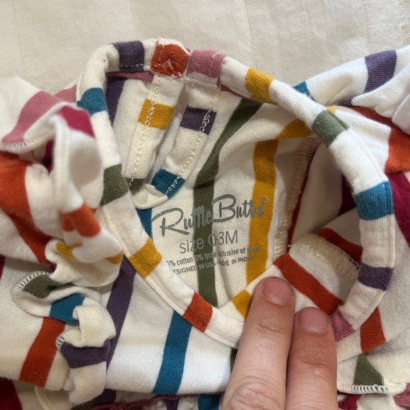 Striped Baby Romper Set - Picture 4 of 5